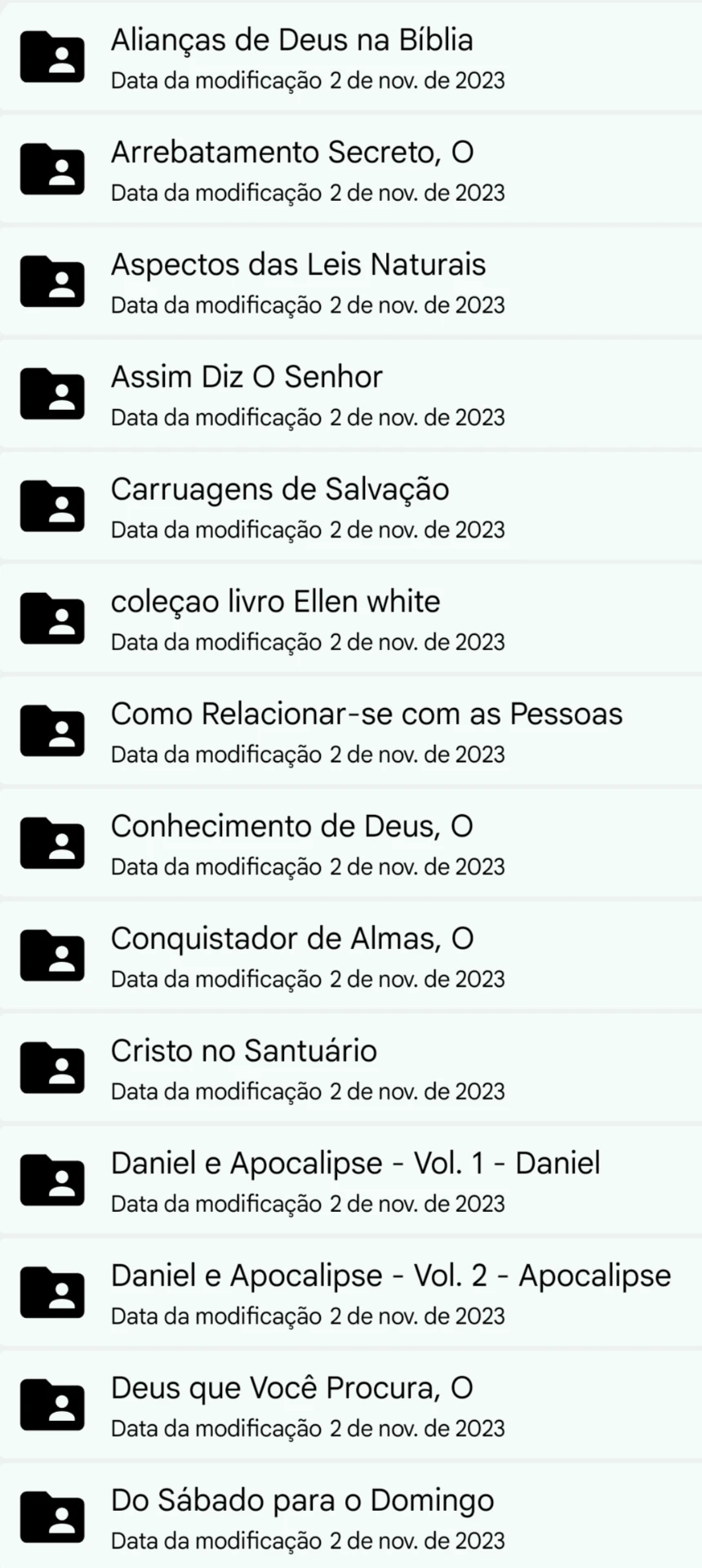Pastas do material 4